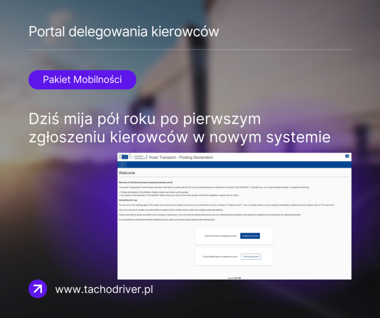 2 lutego ruszył nowy Portal Delegowania kierowców (system IMI)