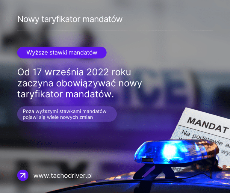 Nowy taryfikator mandatów