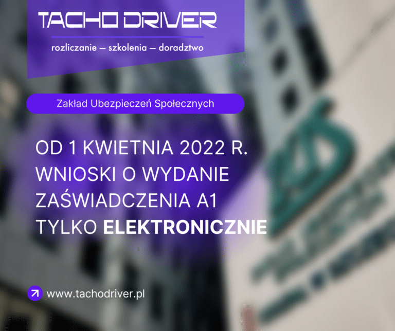 Od 1 kwietnia 2022 r. wnioski o wydanie zaświadczenia A1 tylko elektronicznie