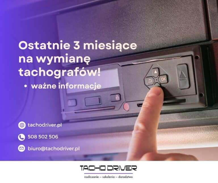 Wymiana tachografów – ważne informacje