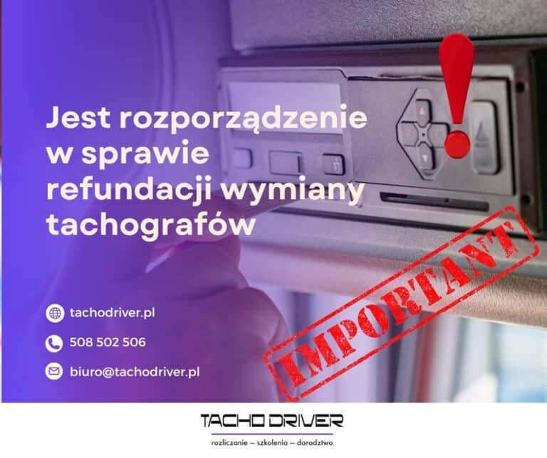 Dofinansowanie do tachografów