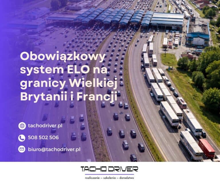 Obowiązkowy system ELO na&nbsp;granicy Wielkiej Brytanii i&nbsp;Francji